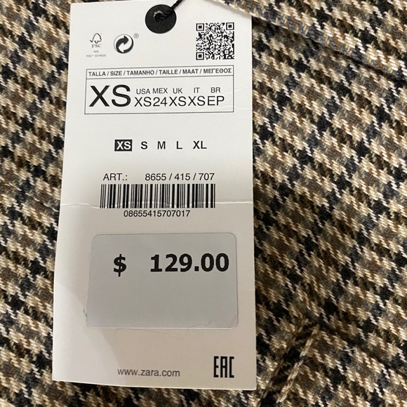 BRAND NEW WITH TAGS ZARA BLAZER - Picture 2 of 3